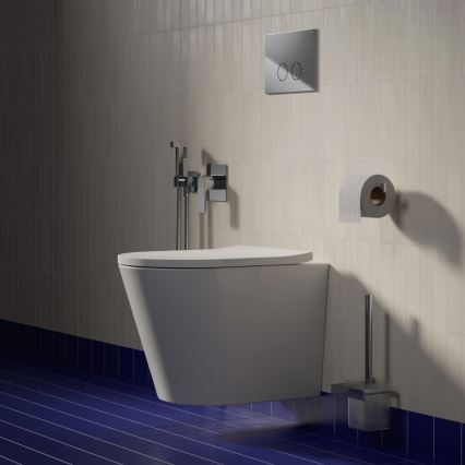 OMNIRES TAMPAMWBP - TAMPA falra szerelhető WC SoftClose ülőkével, kerámia, fényes fehér