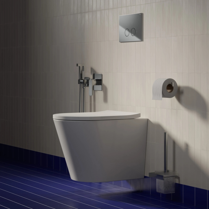 OMNIRES TAMPAMWBP - TAMPA falra szerelhető WC SoftClose ülőkével, kerámia, fényes fehér