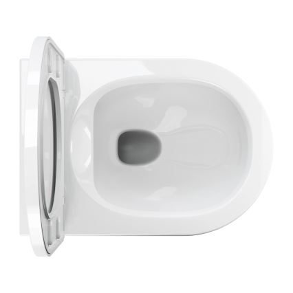 OMNIRES TAMPAMWBP - TAMPA falra szerelhető WC SoftClose ülőkével, kerámia, fényes fehér