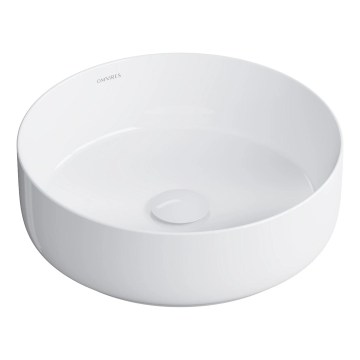 OMNIRES TULSA355BP - ráültethető TULSA mosdó Ø 36 cm kerámia/fényes fehér