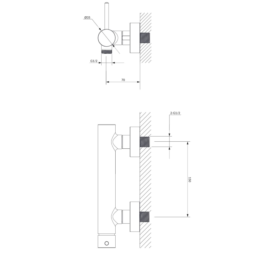 OMNIRES Y1240CR - Zuhanycsap Y fényezett króm