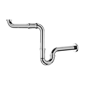 Omp tea - Mosdó szifon, fényes króm