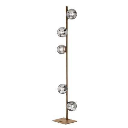 Ondaluce - állólámpa MONILE 5xE14/10W/230V 170 cm arany/fehér