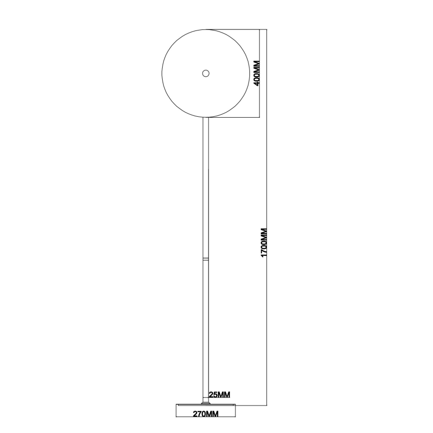 Ondaluce - LED-dimmelhető állólámpa JOKEY LED/15W/230V 170 cm arany/füstös bézs