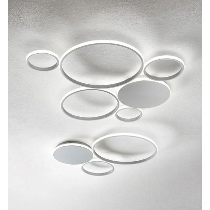 Ondaluce - Dimmelhető LED falilámpa POIS LED/42W/230V ezüstszínű