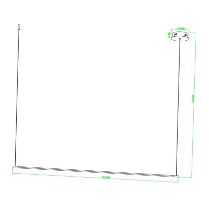 Ondaluce - Dimmelhető LED kábeles függőlámpa GENIUS LED/28W/230V fekete