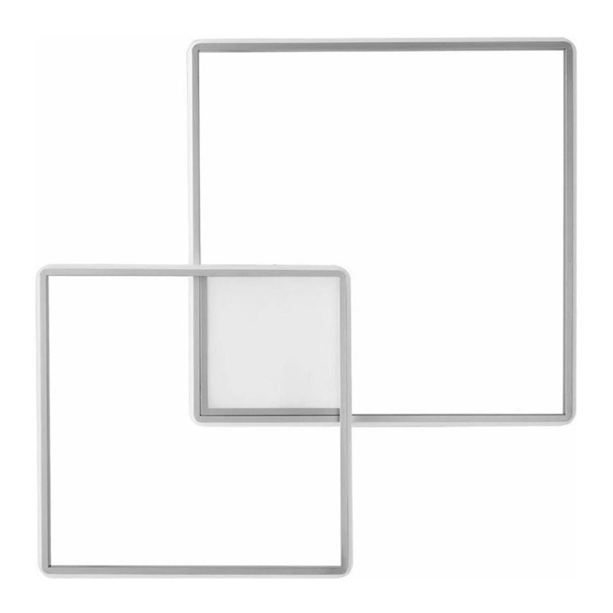 Ondaluce - Dimmelhető LED mennyezeti lámpa DOWEL LED/60W/230V 75x75 cm ezüst