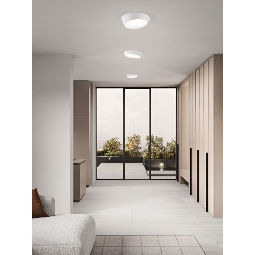 Ondaluce - LED dimmelhető mennyezeti lámpa HALF LED/25W/230V 3000/4000K átm. 38,5 cm fehér