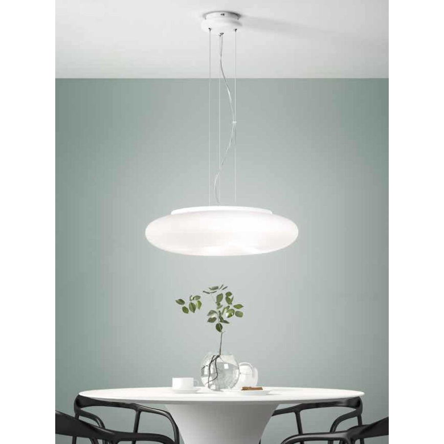 Ondaluce - DODI függőlámpa kábellel 2xE27/15W/230V ø 53 cm, fehér