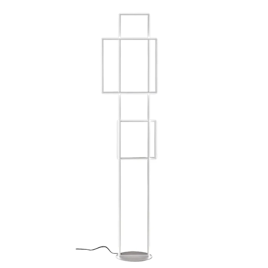 Ondaluce - DOWEL LED fényerőszabályozható állólámpa, 77 W, 230 V, 166 cm, ezüstszínű