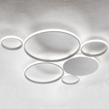 Ondaluce - Fényerőszabályozható mennyezeti lámpatest POIS LED/68W/230V ezüst