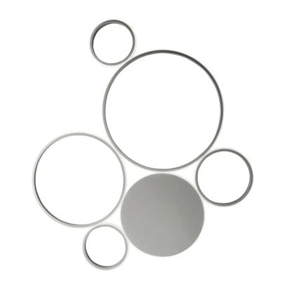 Ondaluce - fényerőszabályozható mennyezeti lámpatest POIS LED/68W/230V ezüst