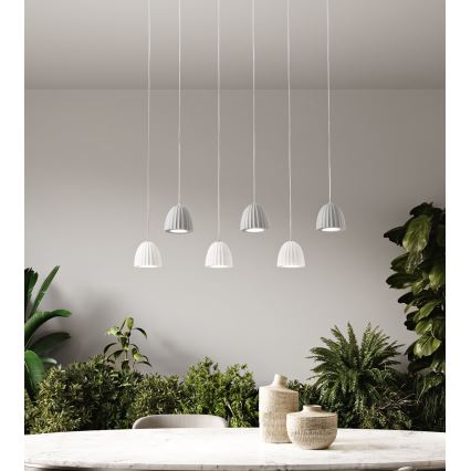 Ondaluce - Függeszték kábellel CONCRETE 1xGU10/7,5W/230V átm. 10,5 cm beton/szürke
