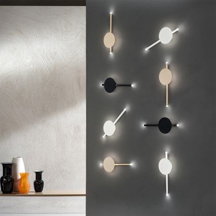 Ondaluce - JAMES LED dimmelhető fali lámpa LED/16W/230V fekete