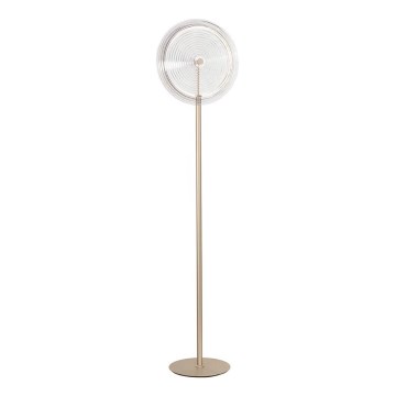 Ondaluce - JOKEY dimmelhető LED állólámpa 15W/230V arany/átlátszó