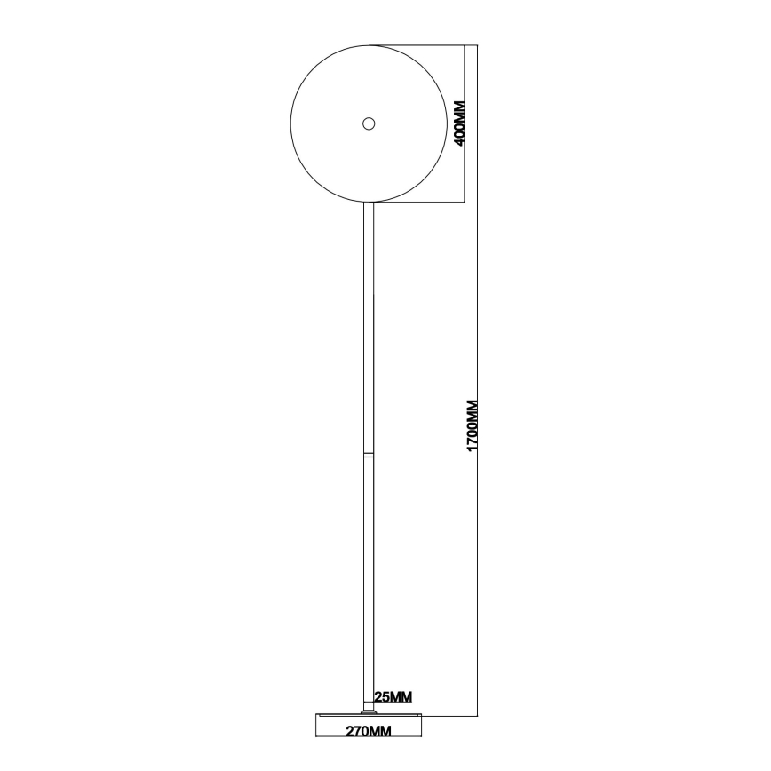Ondaluce - LED dimmelhető állólámpa JOKEY LED/15W/230V 170 cm arany/átlátszó