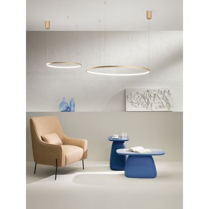 Ondaluce - LED dimmelhető csillár kábellel SOEL LED/38W/230V átm. 80 cm arany