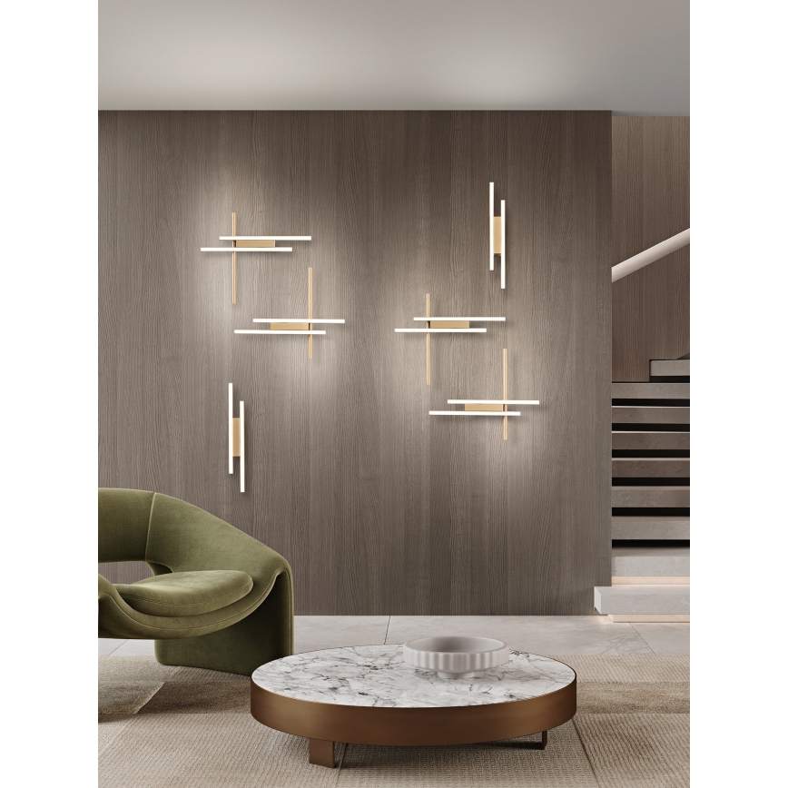 Ondaluce - LED dimmelhető fali lámpa MOVIDA LED/16W/230V aranyszínű