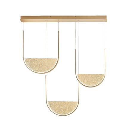 Ondaluce - LED dimmelhető kábeles csillár LOTUS LED/70W/230V arany