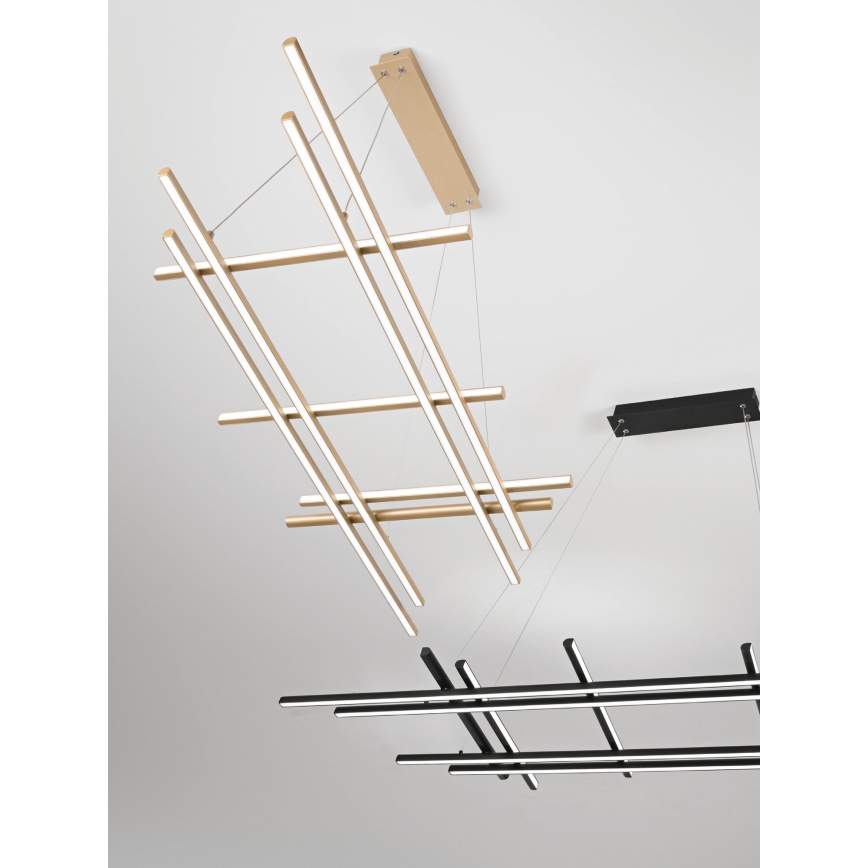 Ondaluce - LED dimmelhető kábeles csillár MOVIDA LED/114W/230V arany