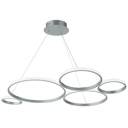Ondaluce - LED dimmelhető kábeles csillár POIS LED/60W/230V ezüstszínű