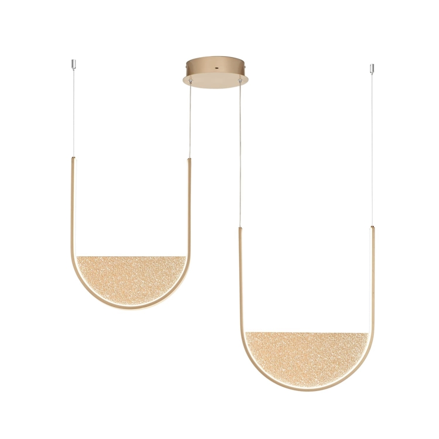 Ondaluce - LED dimmelhető kábeles függeszték LOTUS LED/55W/230V arany