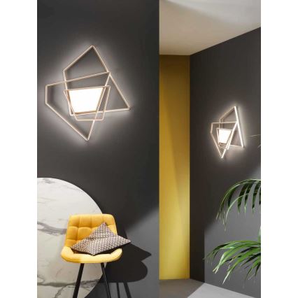 Ondaluce - LED dimmelhető mennyezeti lámpa GALAXY LED/90W/230V 71x84 cm arany
