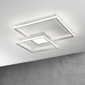 Ondaluce - LED dimmelhető mennyezeti lámpatest DOWEL LED/46W/230V 55x55 cm ezüst