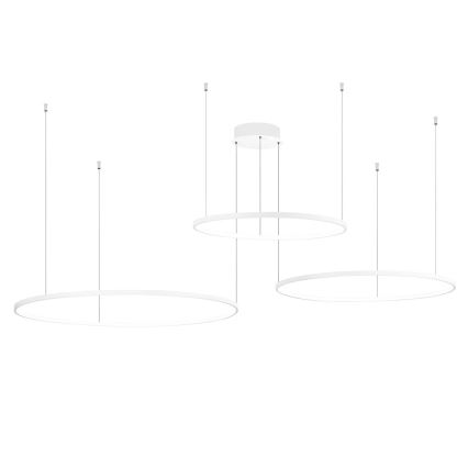 Ondaluce - LED dimmelhető csillár kábelen SOEL LED/28W/230V + LED/38W + LED/47W 3000/4000K átm. 100/80/60 cm fehér