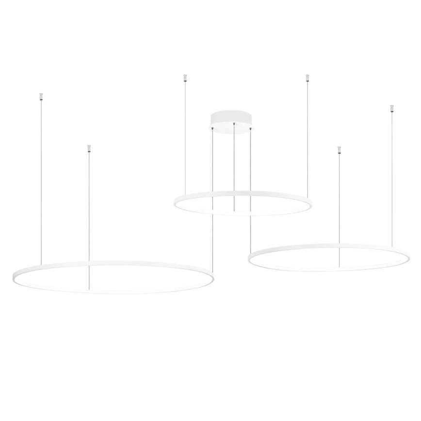 Ondaluce - LED dimmelhető csillár kábelen SOEL LED/28W/230V + LED/38W + LED/47W 3000/4000K átm. 100/80/60 cm fehér