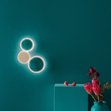 Ondaluce - LED fali lámpa POIS LED/20W/230V aranyszínű