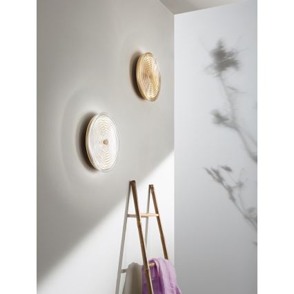 Ondaluce - LED fali lámpatest JOKEY LED/10W/230V arany/átlátszó