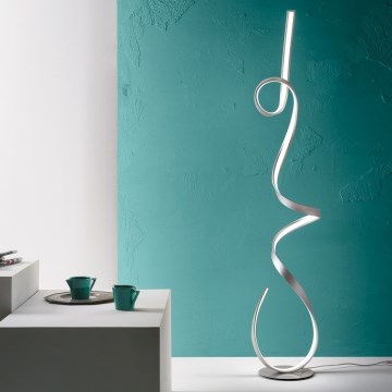 Ondaluce - LED fényerőszabályozható állólámpa LUMEN LED/30W/230V ezüstszínű