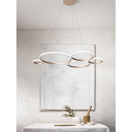 Ondaluce - LED fényerőszabályozható csillár kábelen POIS LED/60W/230V arany