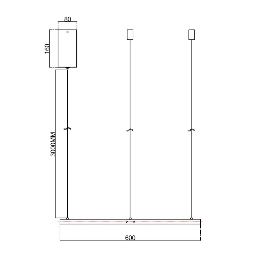 Ondaluce - LED fényerőszabályozható kábelen függő csillár SOEL LED/28W/230V átm. 60 cm arany