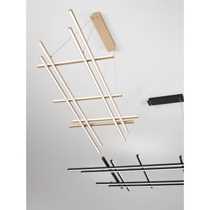 Ondaluce - LED fényerőszabályozható kábeles csillár MOVIDA LED/114W/230V fekete