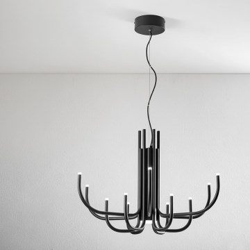 Ondaluce - LED fényerőszabályozható kábeles csillár NOUVEAU LED/35W/230V átm. 78 cm fekete
