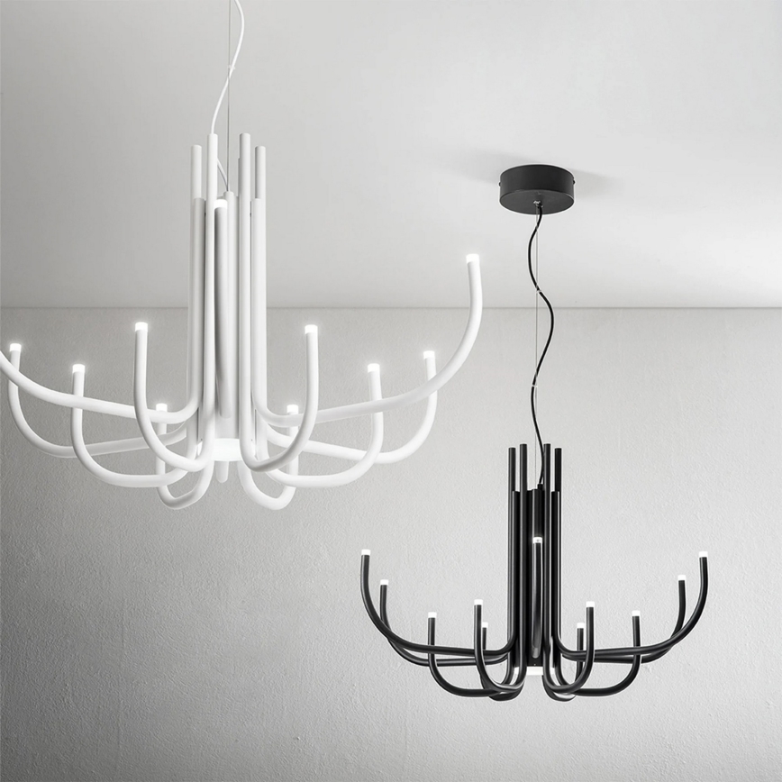 Ondaluce - LED fényerőszabályozható kábeles csillár NOUVEAU LED/35W/230V átm. 78 cm fekete