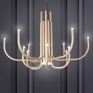 Ondaluce - LED fényerőszabályozható kábeles csillár NOUVEAU LED/35W/230V Ø 78 cm aranyszínű