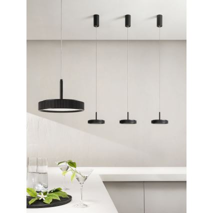 Ondaluce - LED kábeles függeszték NINA LED/20W/230V Ø 19 cm fekete