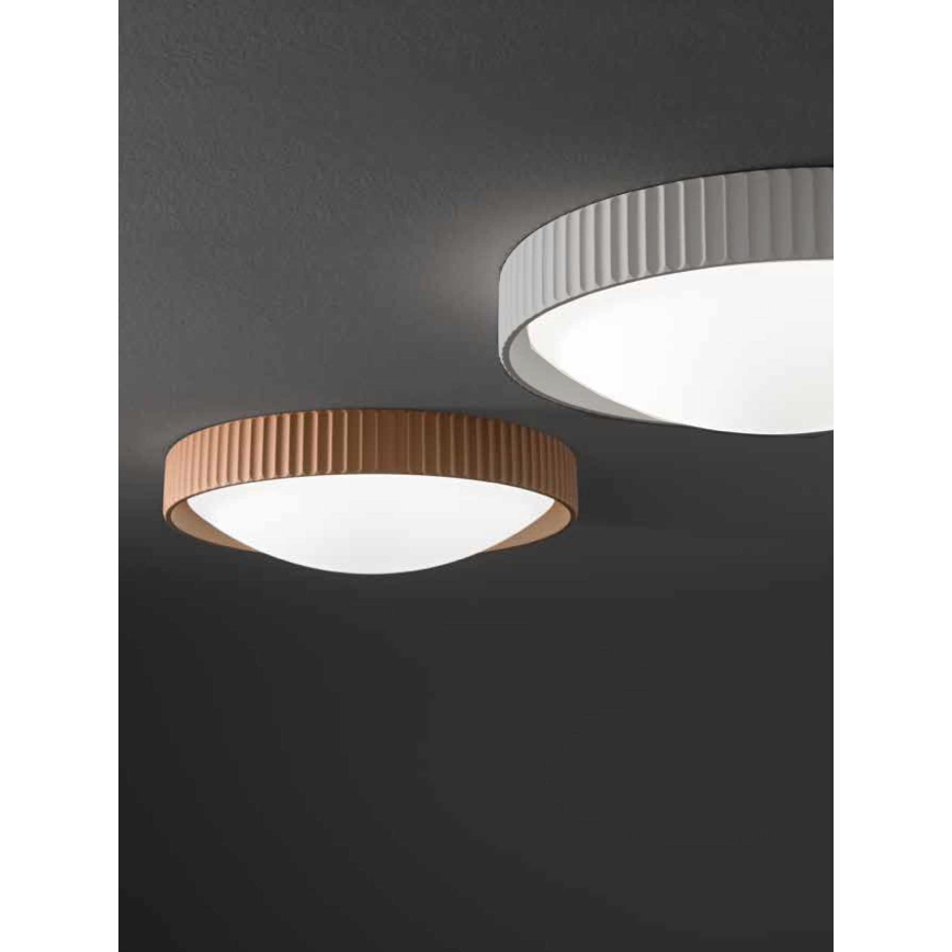 Ondaluce - LED mennyezeti lámpatest CONCRETE LED/20W/230V, átmérő 41 cm, beton/szürke