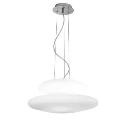 Ondaluce - PAGODA kábeles csillár 3xE27/15W/230V + 2xE27/15W Ø 50 cm fehér
