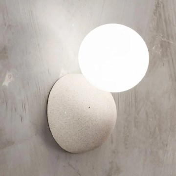 Ondaluce - ROCK fali lámpatest 1xG9/7W/230V beton/fehér