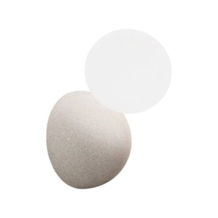 Ondaluce - ROCK fali lámpatest 1xG9/7W/230V beton/fehér