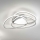Ondaluce - ROSE LED dimmelhető mennyezeti lámpatest LED/60W/230V 50x54 cm ezüst