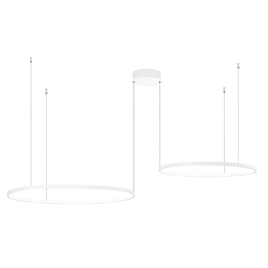 Ondaluce - SOEL LED fényerőszabályozható függeszték kábellel LED/28W/230V + LED/38W 3000/4000K átm. 80/60 cm fehér