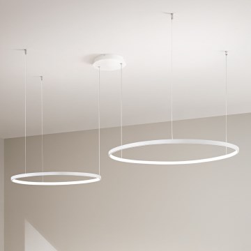 Ondaluce - SOEL LED fényerőszabályozható függeszték kábellel LED/28W/230V + LED/38W 3000/4000K átm. 80/60 cm fehér