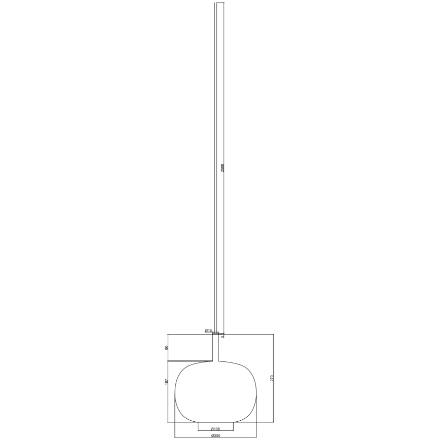 Ondaluce - THELMA zsinóros csillár 2xE27/15W/230V füstös bézs