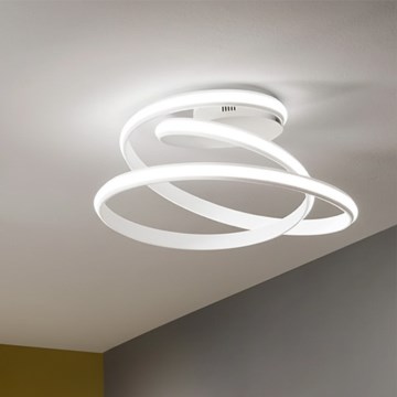 Ondaluce - VUELTA LED dimmelhető mennyezeti lámpatest LED/37W/230V, átmérő 55 cm, fehér