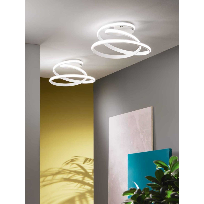 Ondaluce - VUELTA LED dimmelhető mennyezeti lámpatest LED/37W/230V, átmérő 55 cm, fehér